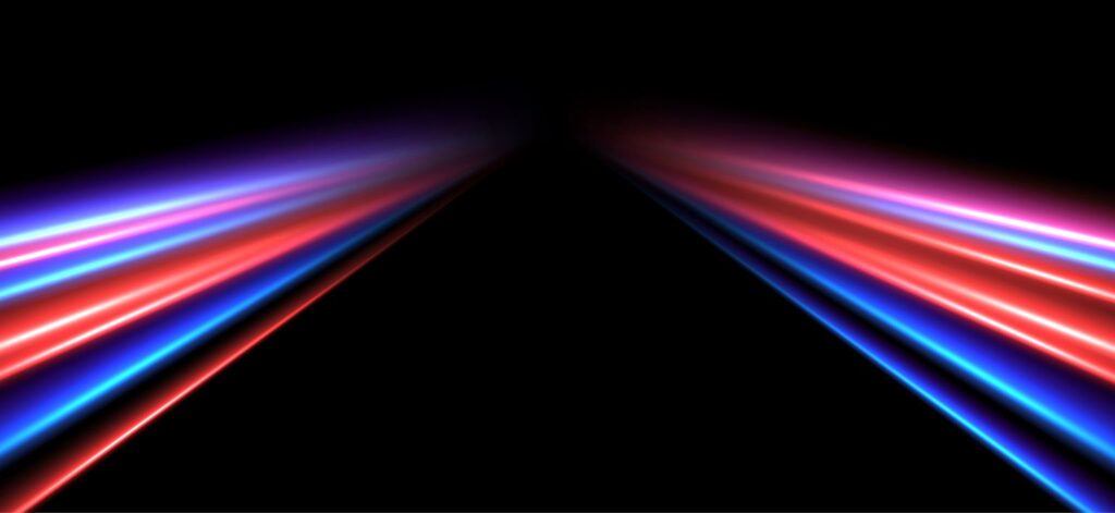 colorful motion lines