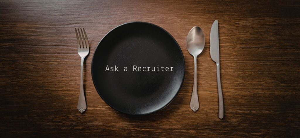 Ask a Recruiter blog header for "Candidate Buffet"